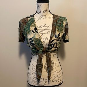 Vintage Tie Crop Top